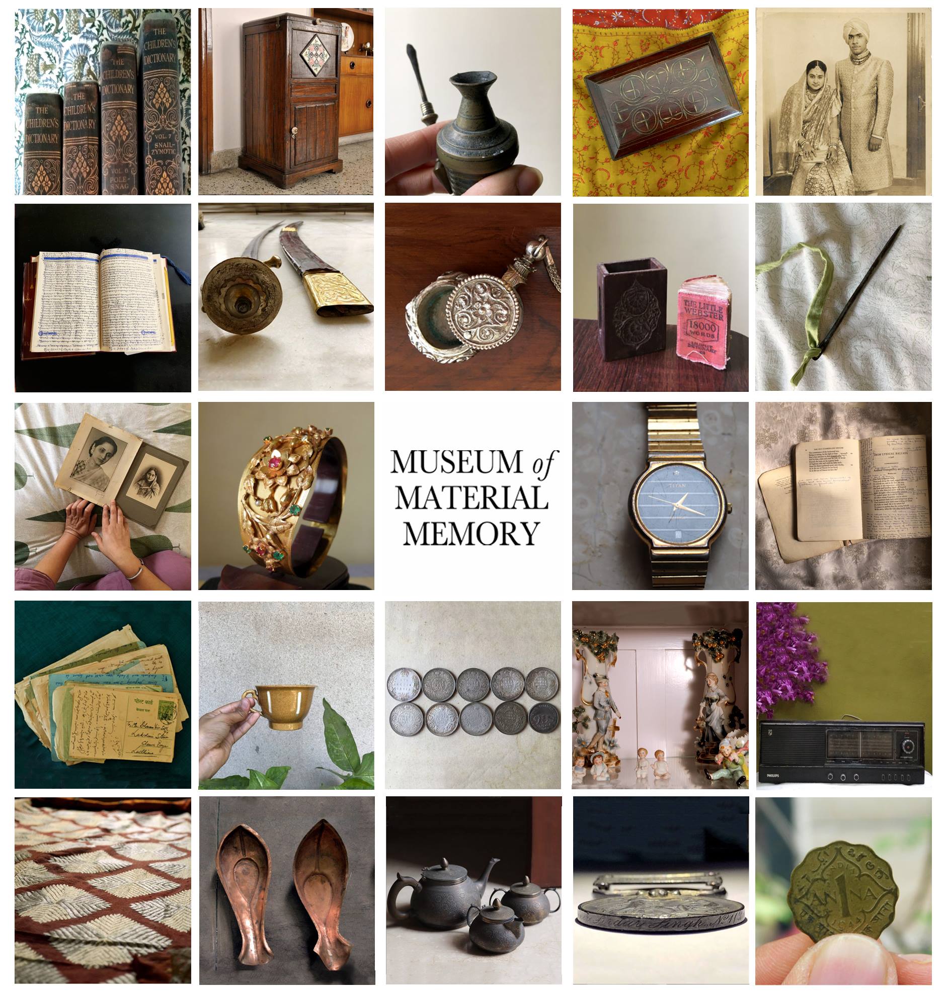 A photo of objects from the facebook page of Museum of Material Memory
